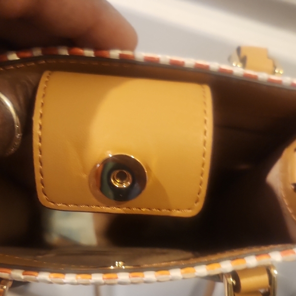 Kate Spade Pink and Tan Mini Woven Bag NWT - Picture 11 of 11